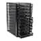 Mind Reader Black 10-Compartment Mesh Desk Organizer